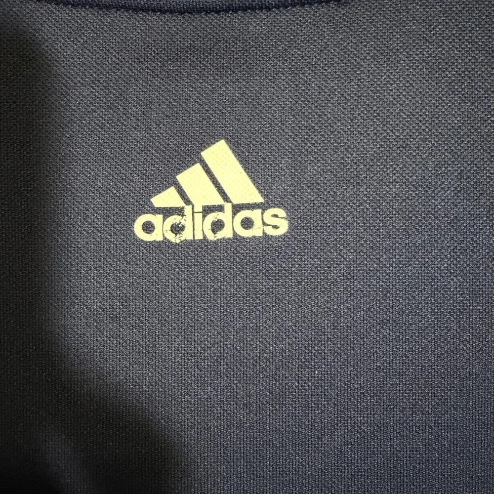 Adidas Golf Polo Shirt Men's Large Navy Blue Performance Short Sleeve WSPA Logo‎